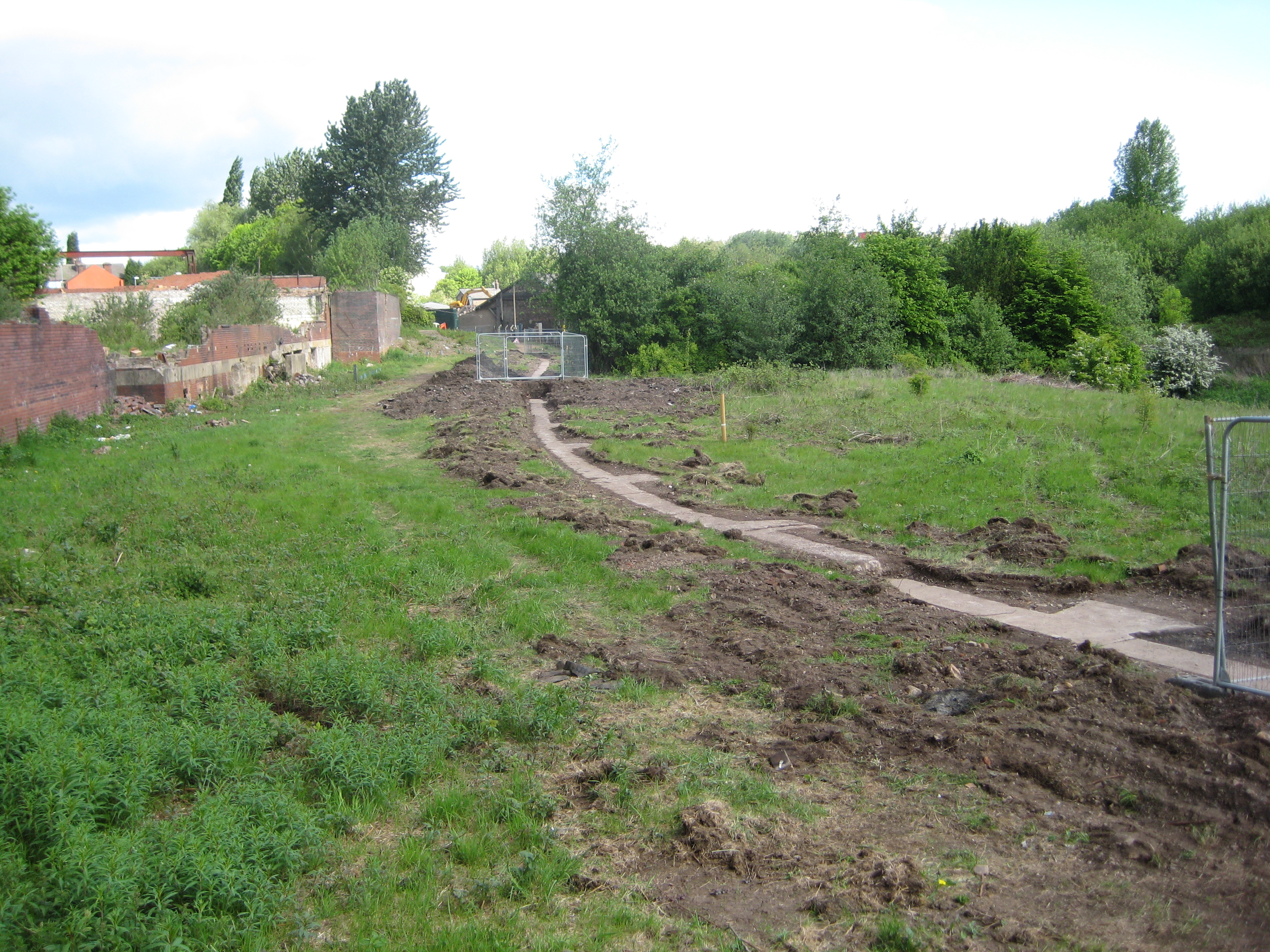 A view along part of the line of the canal